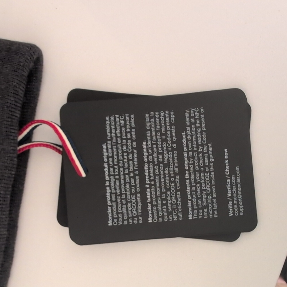 Moncler Charcoal Gray Beanie - Picture 3 of 5